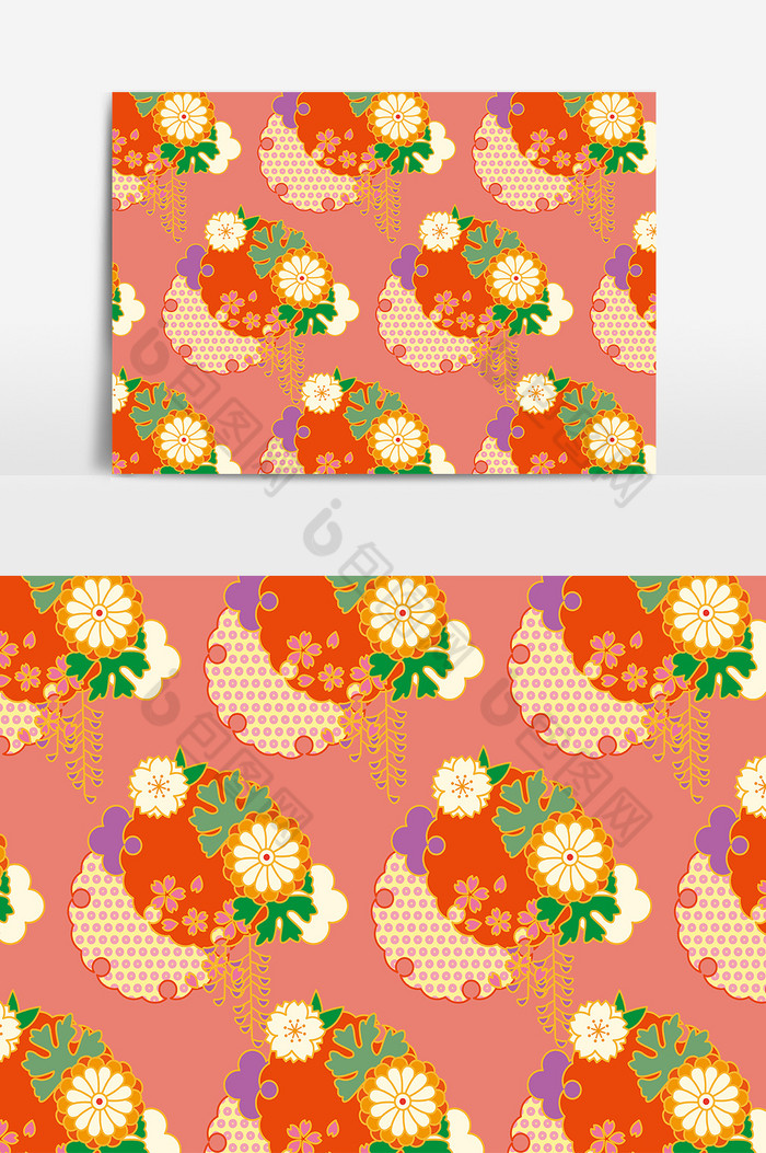 和风日式菊花图片