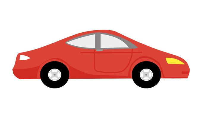 简单扁平画风交通工具类汽车mg动画