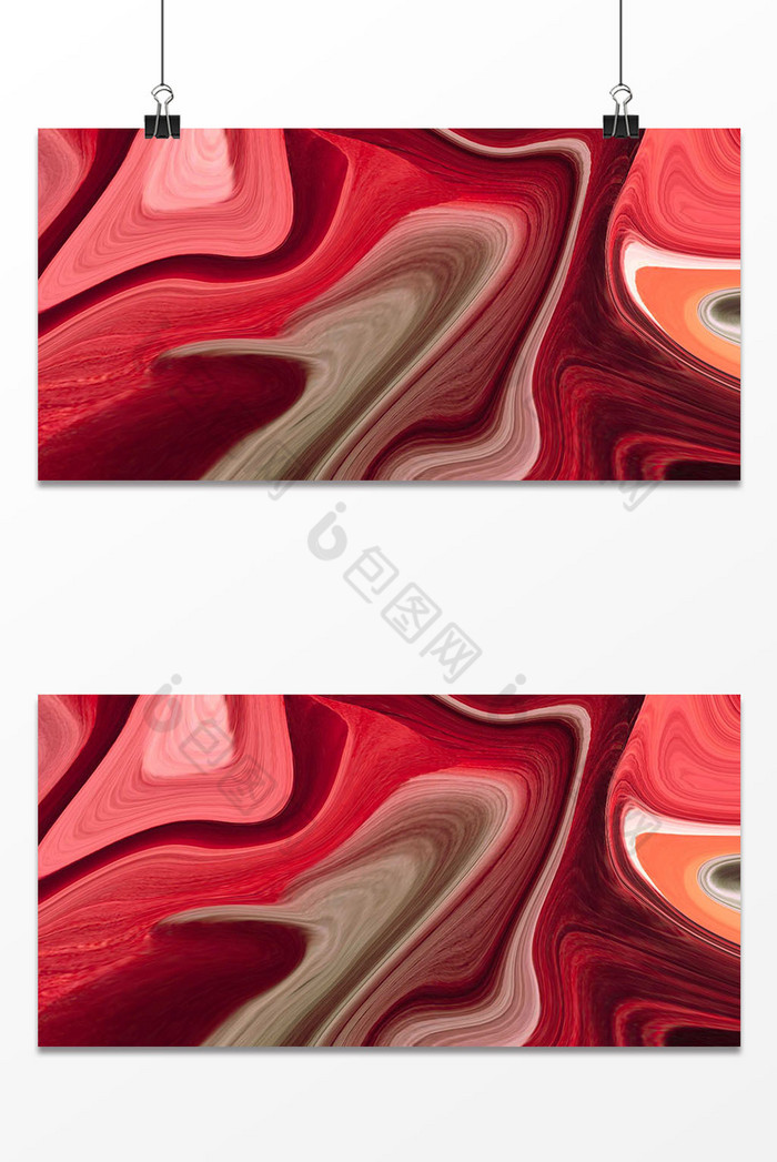 红色梦幻流体抽象背景图片