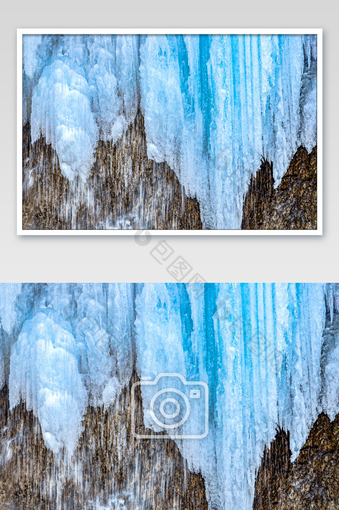 寒冷的冬天冰川冰挂图片图片