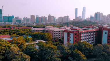 震撼航拍湖南长沙红色革命城市风景