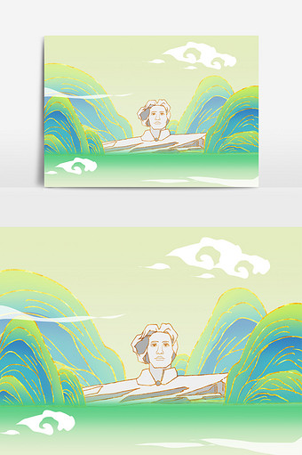 国潮鎏金长沙橘子洲公园城市地标建筑