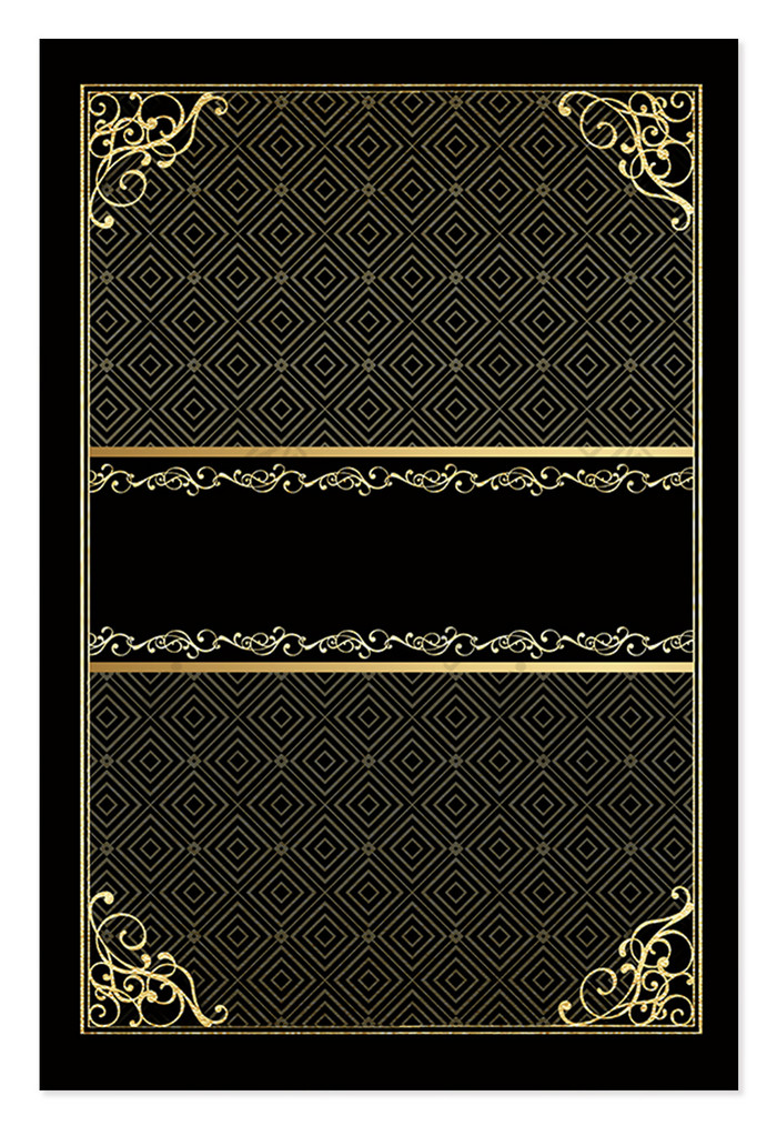 奢华黑金花纹纹理图片