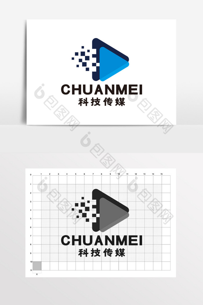 播放器科技通讯互联网LOGO标志VI