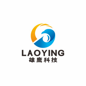 科技雄鹰教育通讯互联网LOGO标志VI