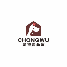 宠物店宠物医院猫狗粮LOGO标志VI