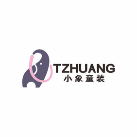 小象童装玩具母婴用品LOGO标志VI