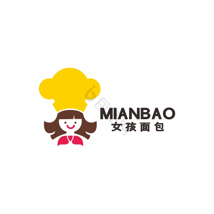 女帽服装女孩妹妹logo标志vi小妞婴儿用品童装logo标志vi小女孩食品