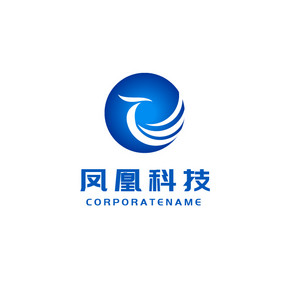 凤凰科技简约大气标志logo