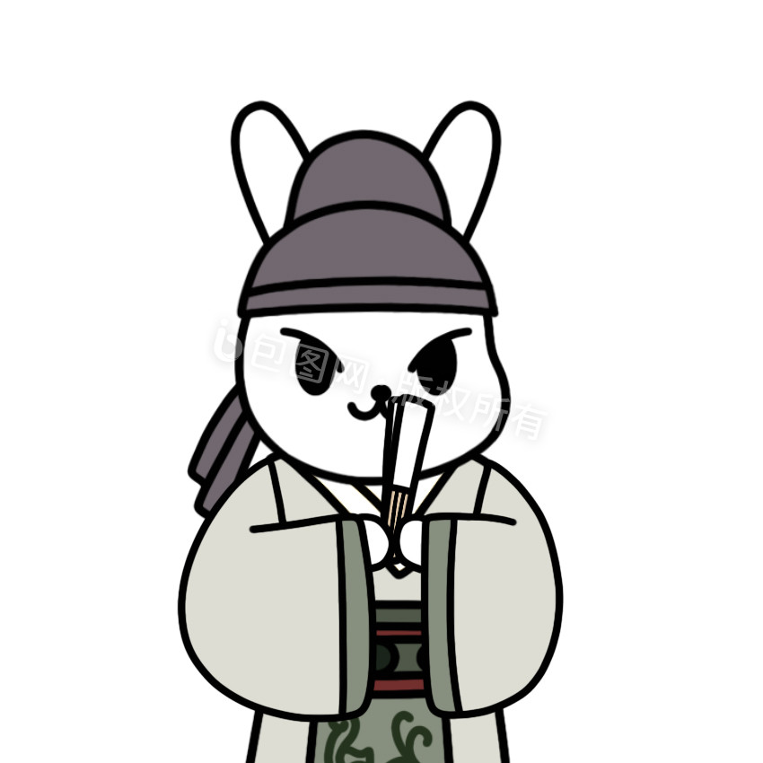 汉服男兔子表情包13动图gif