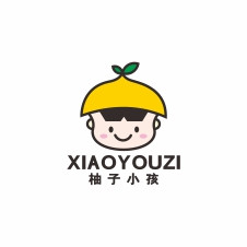 可爱卡通柚子水果零食店LOGO标志VI