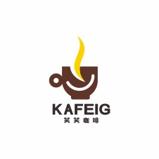 咖啡厅咖啡笑笑咖啡豆LOGO标志VI