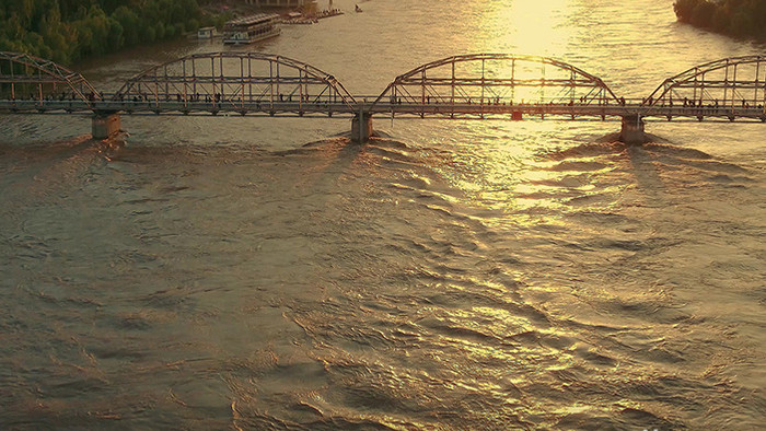 壮丽的兰州黄河中山铁桥