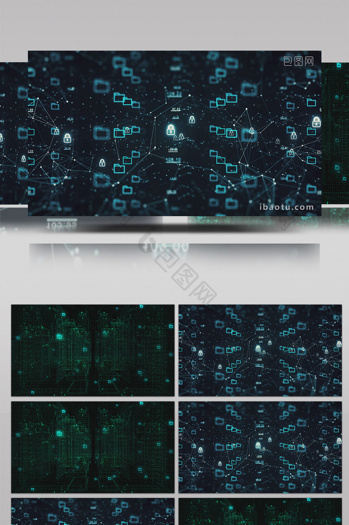 4K科技互联网大数据高清背景视频