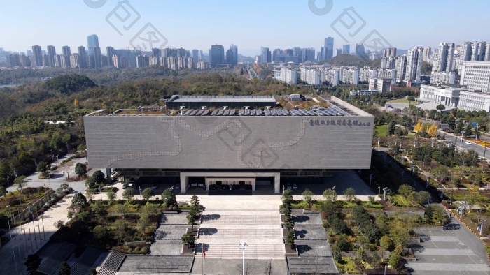航拍贵阳城乡建设规划馆