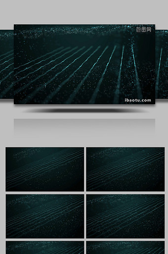 蓝色科技线条粒子运动4背景视频图片