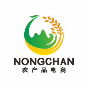 凤凰农产品电商大米小麦LOGO标志VI