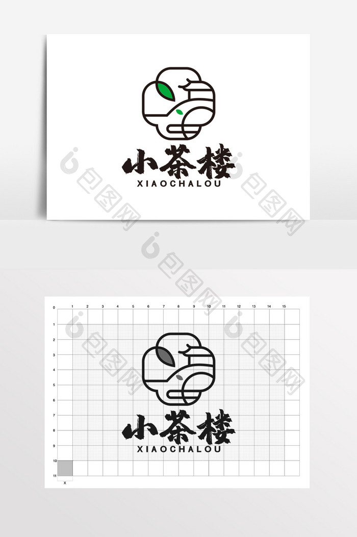 茶楼民宿茶馆茶壶茶道LOGO标志VI