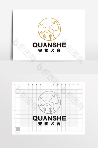 犬舍狗舍宠物店宠物用品LOGO标志VI图片