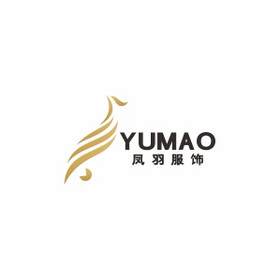 凤凰服饰羽毛服装店女装logo标志vi
