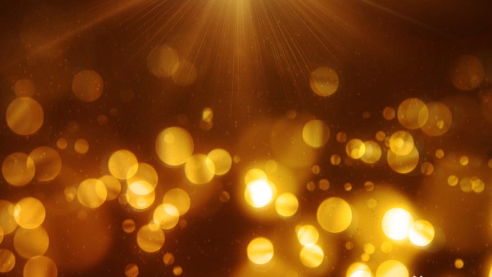 金色粒子光斑颁奖背景视频