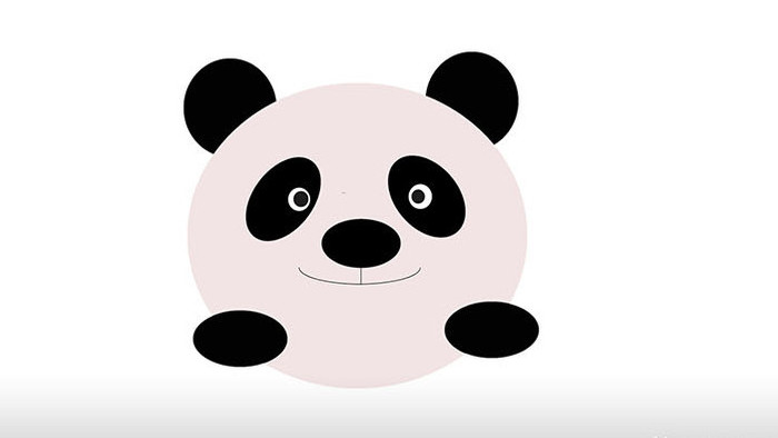 简单扁平画风自然动物类熊猫MG动画