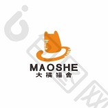 橘猫宠物店猫舍logo标志vi模板-包图网