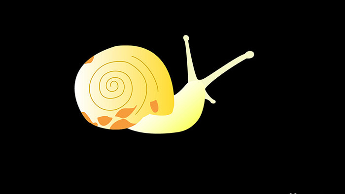 动物类蜗牛清新可爱风扁平风素材MG动画