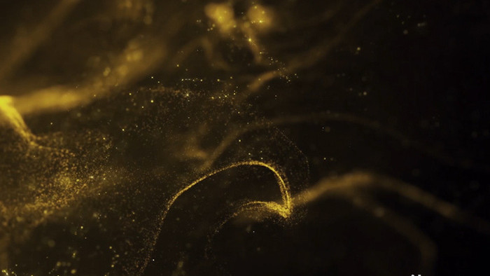 金色大气粒子缓慢运动2背景视频