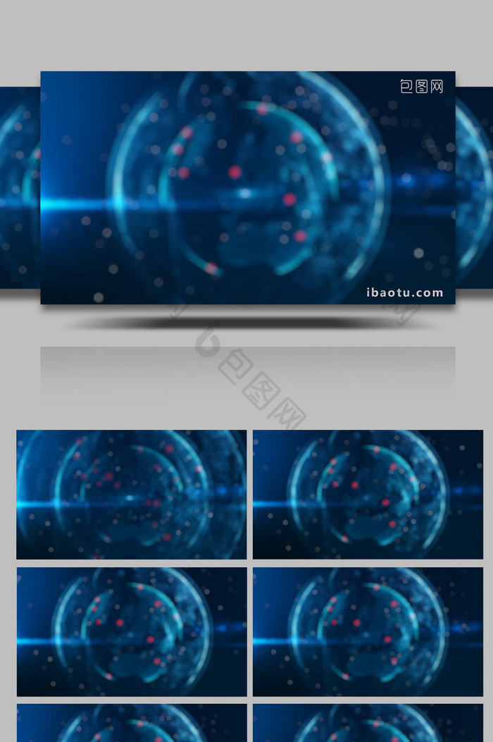 蓝色大气星球科技企业6背景视频