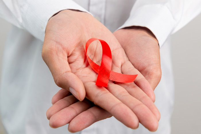 艾滋病防治红丝带图片