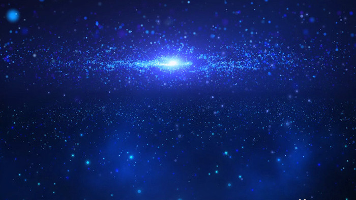 高端蓝色星空粒子背景视频