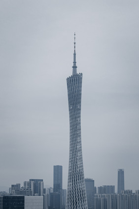 大气的广东广州城市夜景建筑摄影图