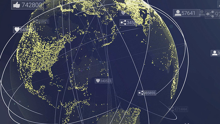 地球大数据互联网高清背景视频