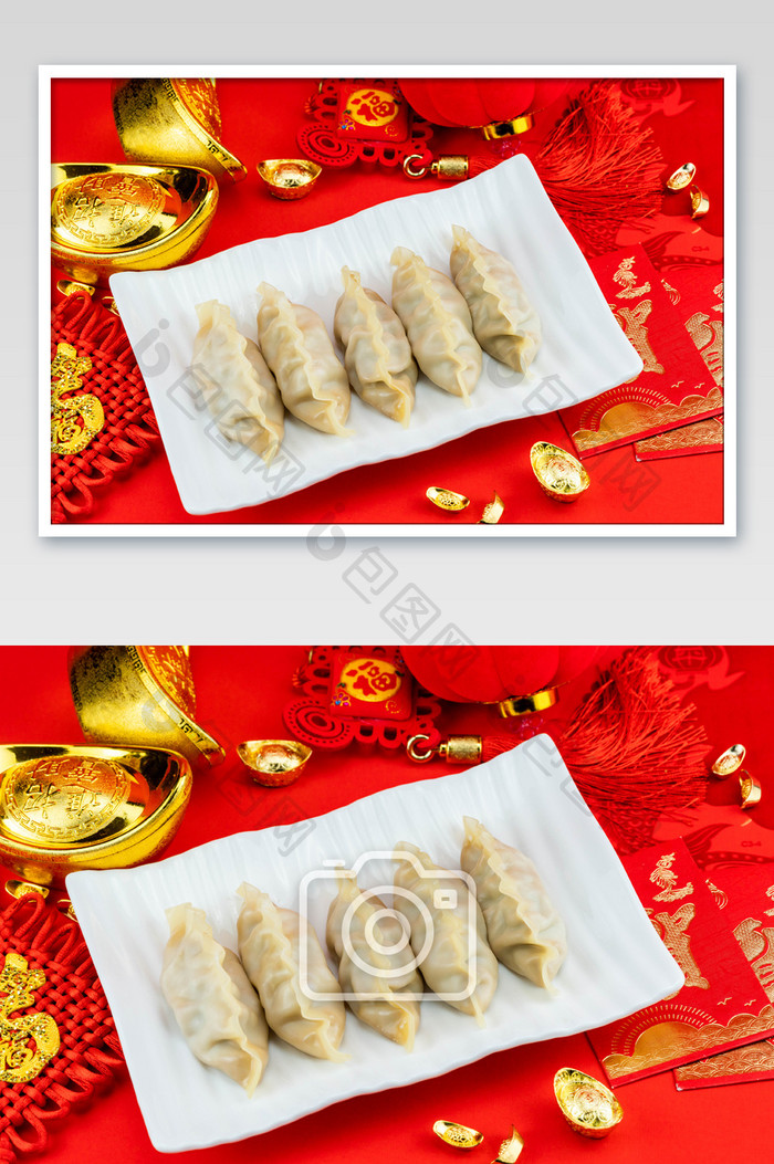 冬至水饺食物摄影图片