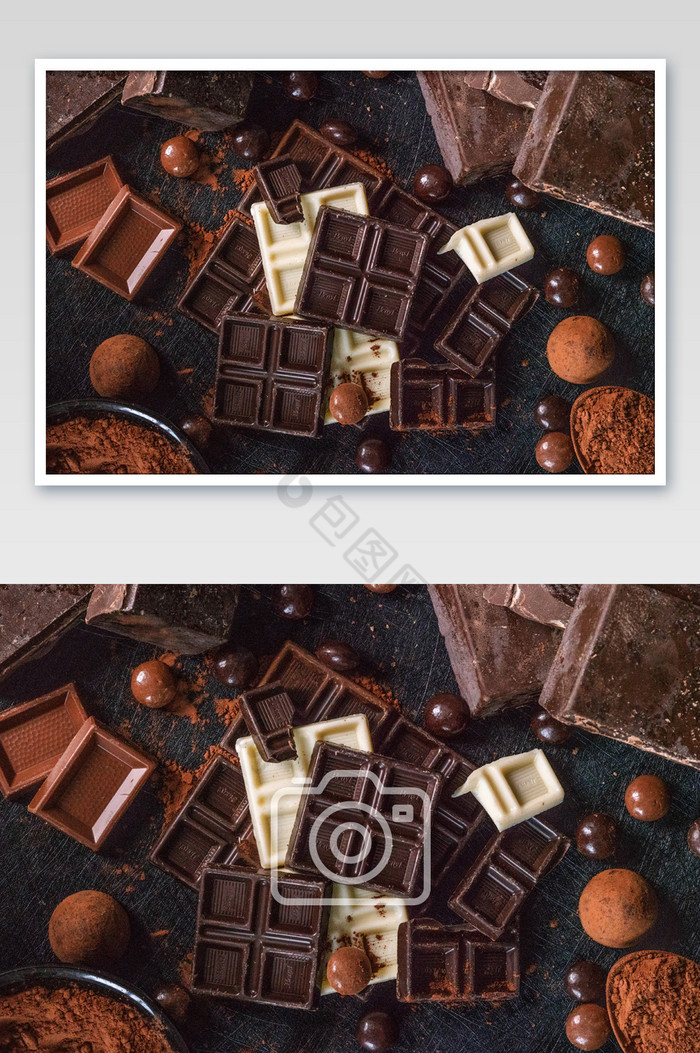 巧克力片巧克力豆摄影图片图片