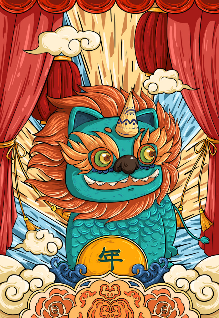 年兽图片-年兽素材免费下载-包图网