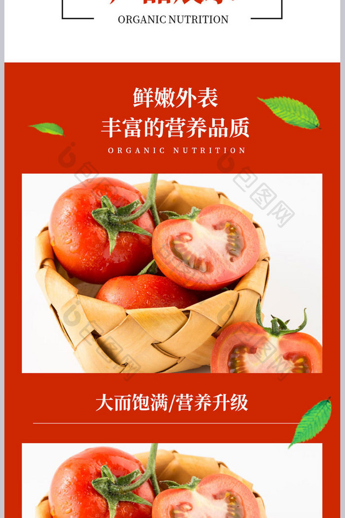 淘宝西红柿果蔬营养高价值冬季水果详情页