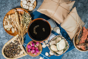 中药家具药材柜子小抽屉配药中药金银花干姜片中药中医中药药包草药