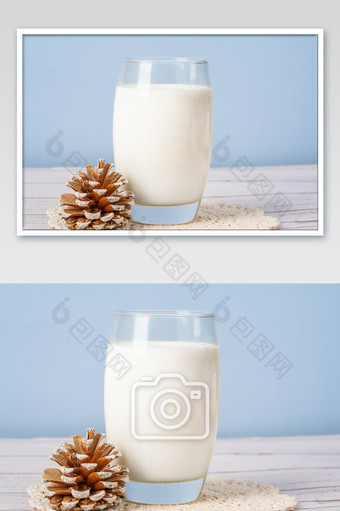 冬季牛奶热饮摄影图图片