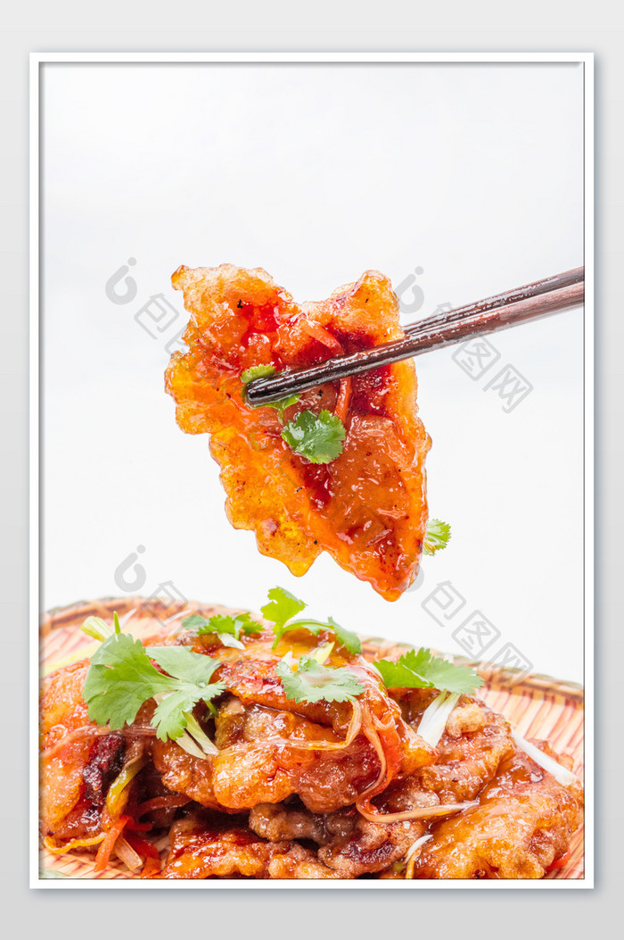 东北名菜锅包肉摄影图