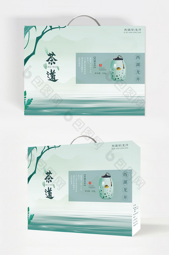 中国风山水茶叶包装设计图片