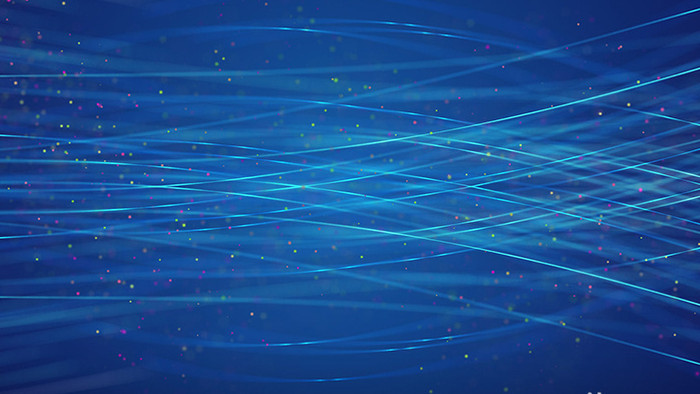 蓝色科技线条粒子背景AE模板