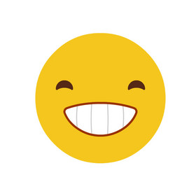 高清图片卡通插画黄色衣服女孩表情包坏笑高清图片新年男女孩提灯看互