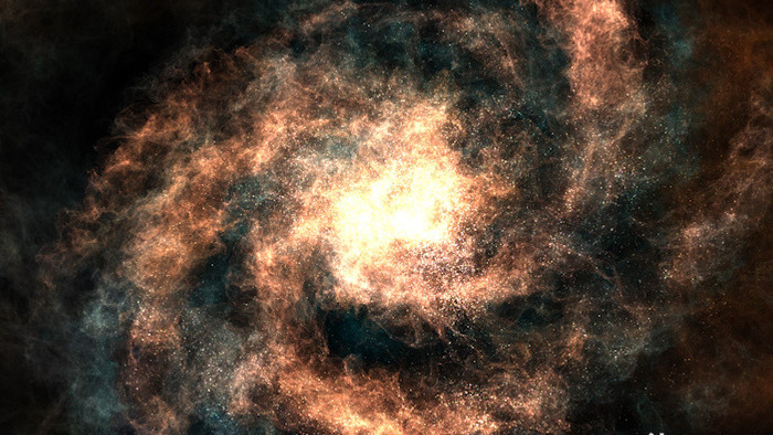 大气宇宙银河星空粒子旋转2背景视频