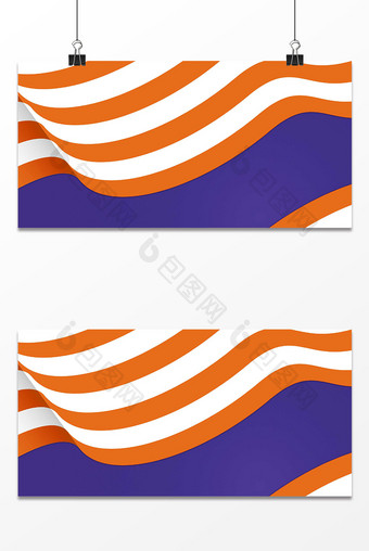 橙蓝白撞色纹理商务科技背景图片