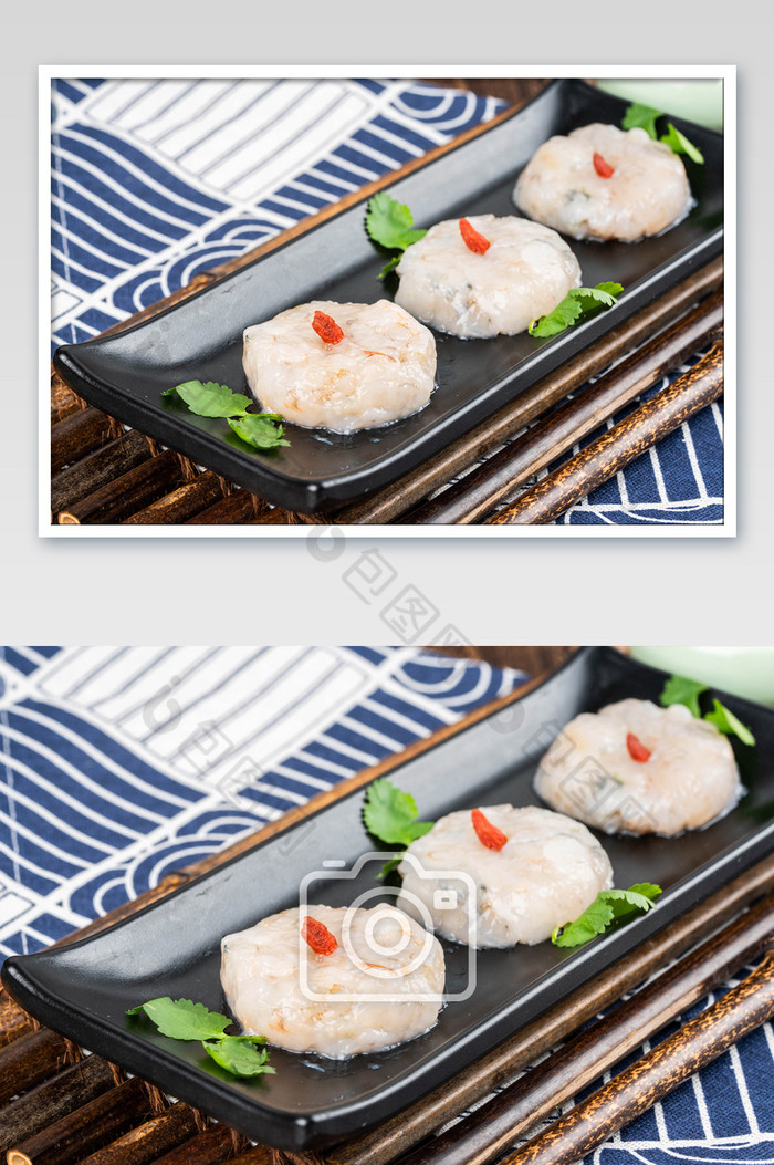 餐饮食材虾滑摄影图图片图片