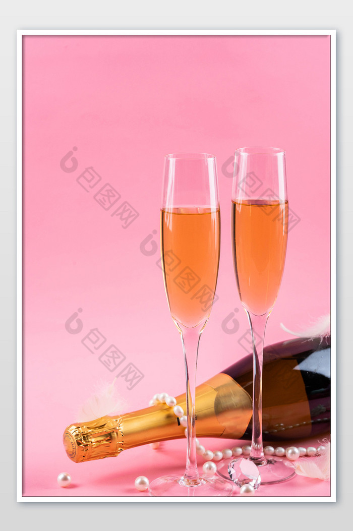 香槟酒酒杯酒水摄影图图片图片