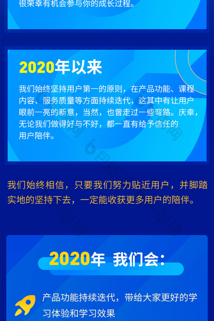 蓝色科技年终总结盘点大事件报告信息长图