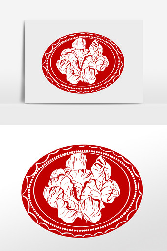 冬至手工饺子剪纸